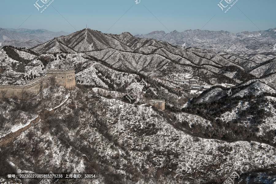 雪后金山岭长城