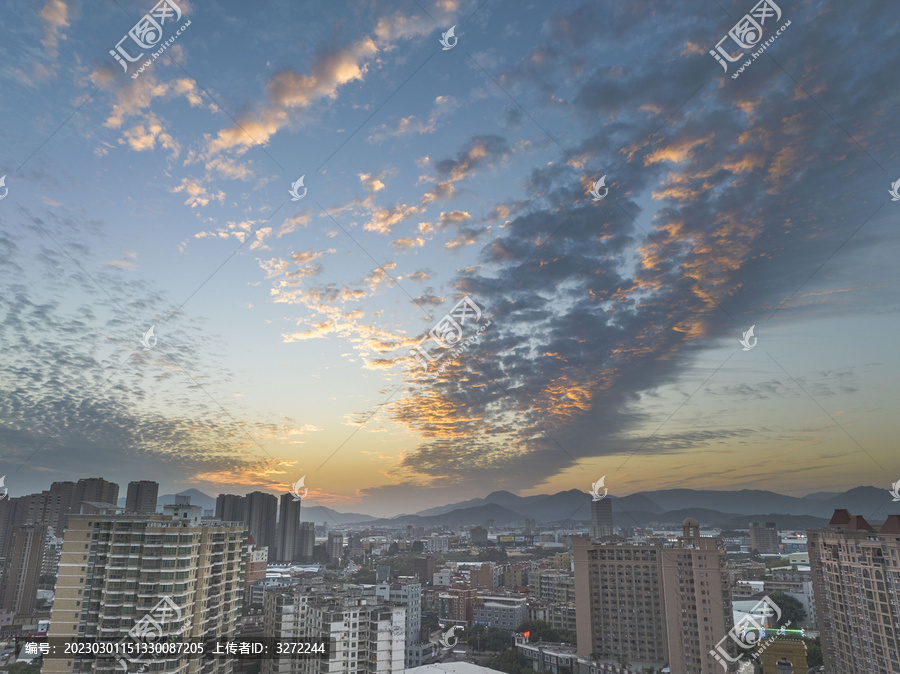 水头夕阳美