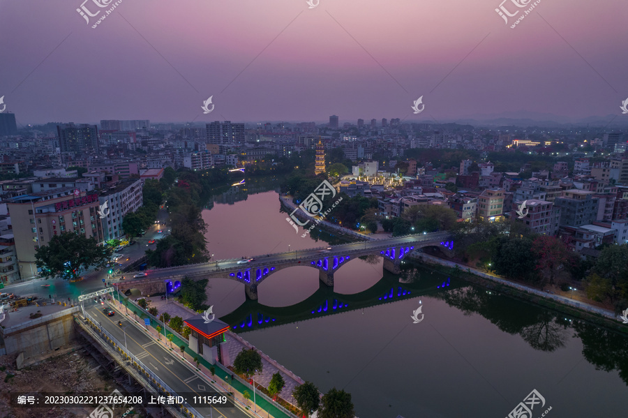 罗定市夜景