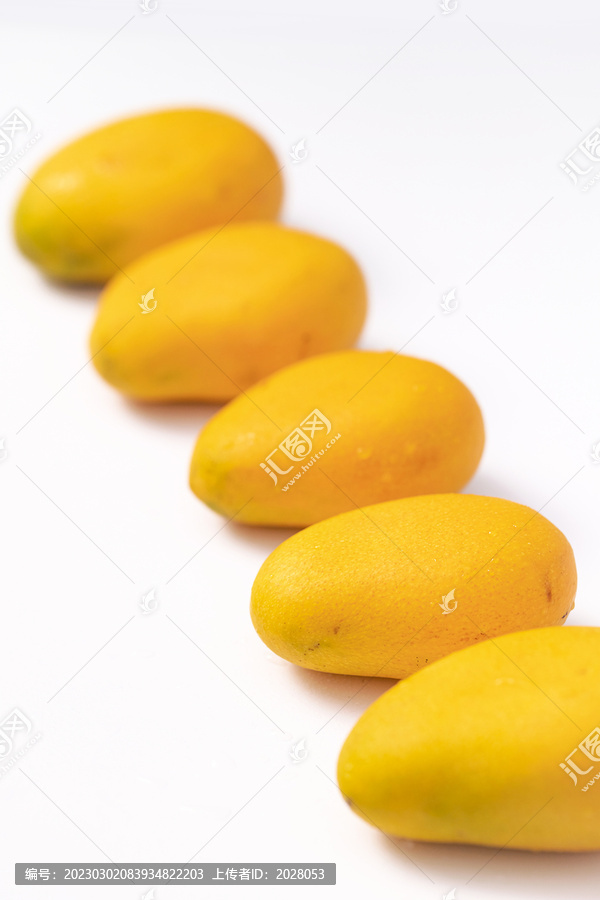 芒果水果白底图