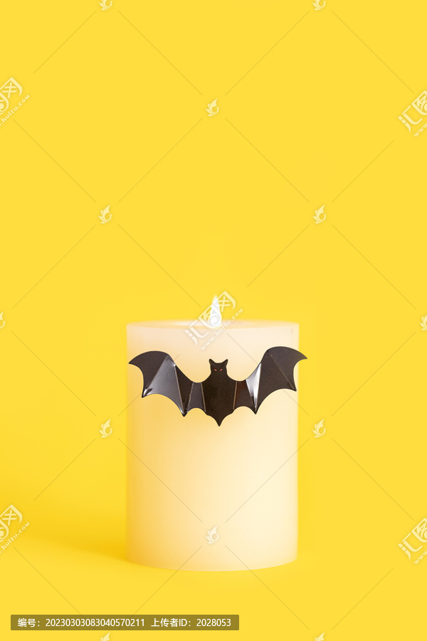蝙蝠蜡烛万圣节图片