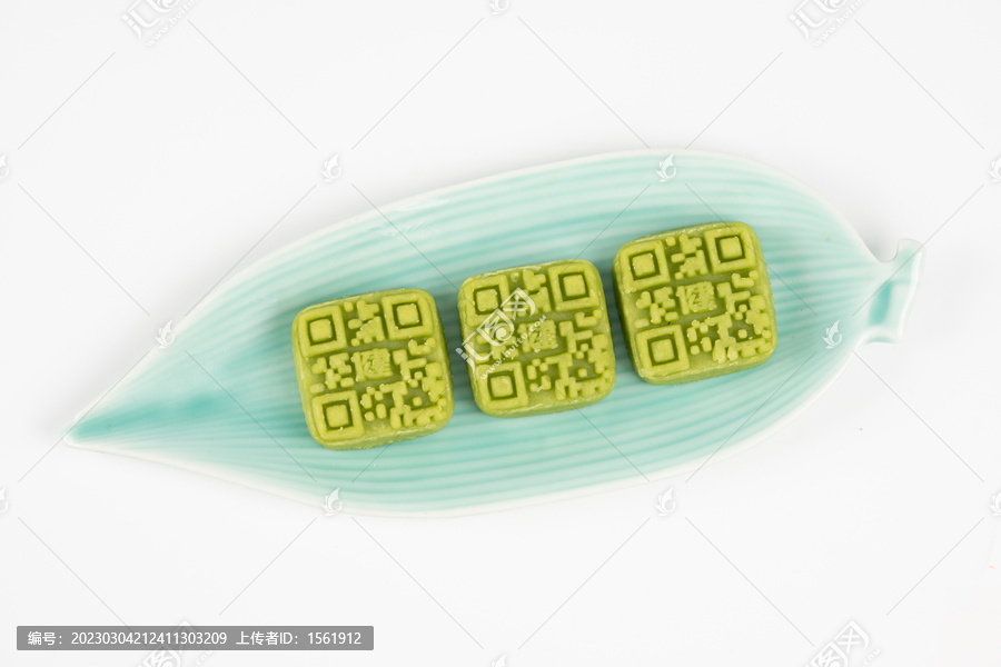 绿码健康维码绿豆糕