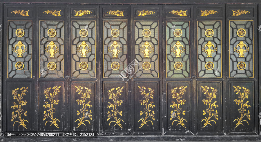 岭南中式装饰木门