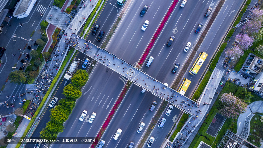 深圳布心路洪湖天桥人流