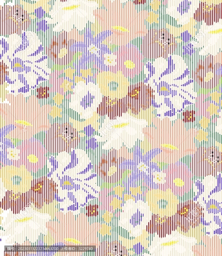 线条花