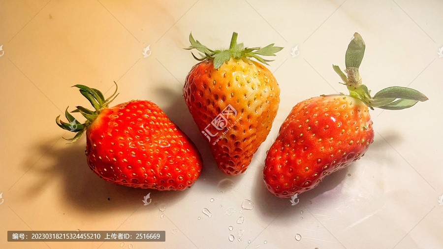 草莓景物特写