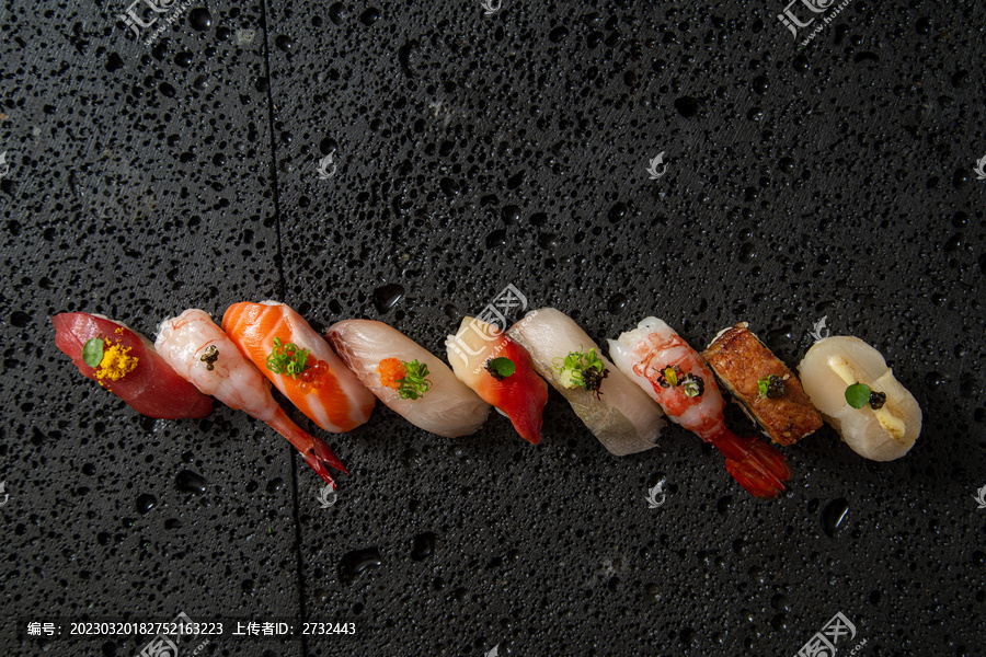 鱼贝类寿司拼