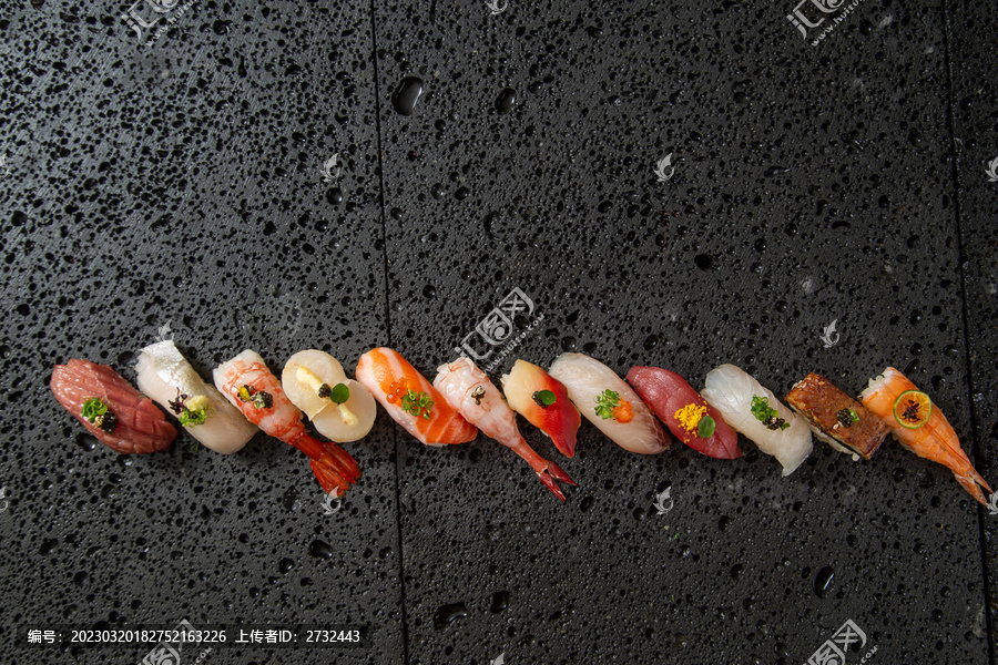 鱼贝类寿司拼