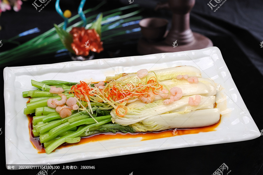 虾仁鸳鸯菜