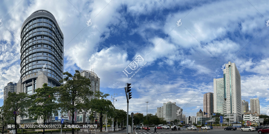 花边岭广场全景