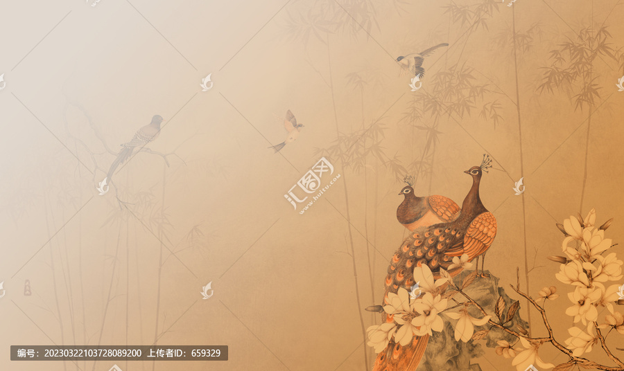 新中式花鸟图