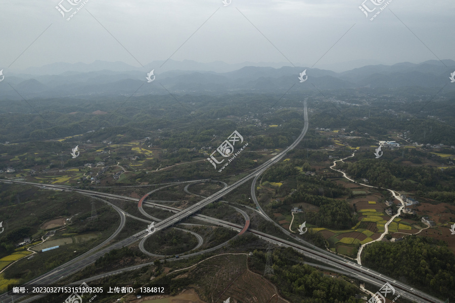 宜岳高速公路互通航拍