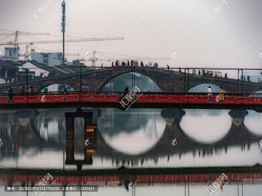 京杭大运河上的杭州塘栖广济桥