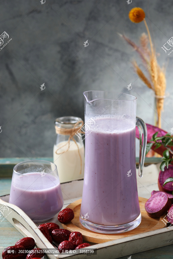 紫薯红枣汁