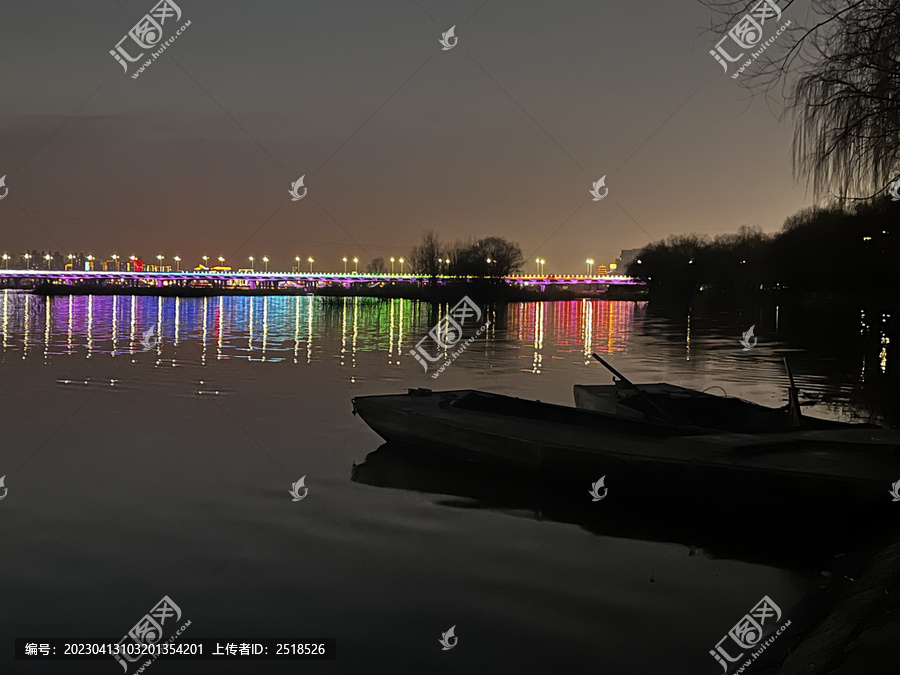 沂河夜景