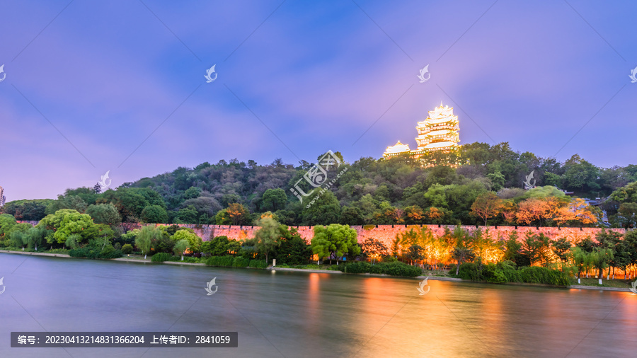 南京狮子山阅江楼夜景