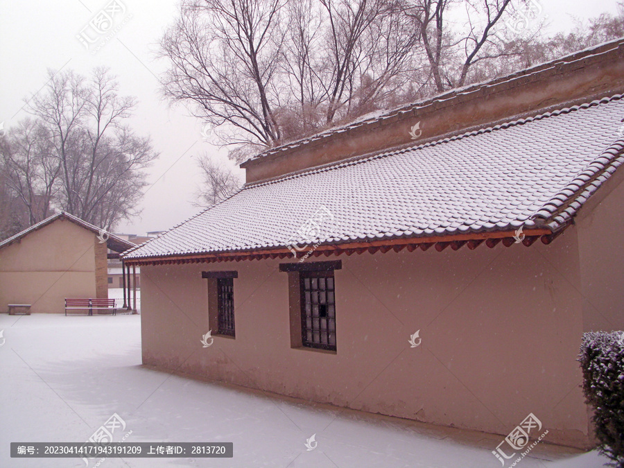 延安纪念馆新春瑞雪