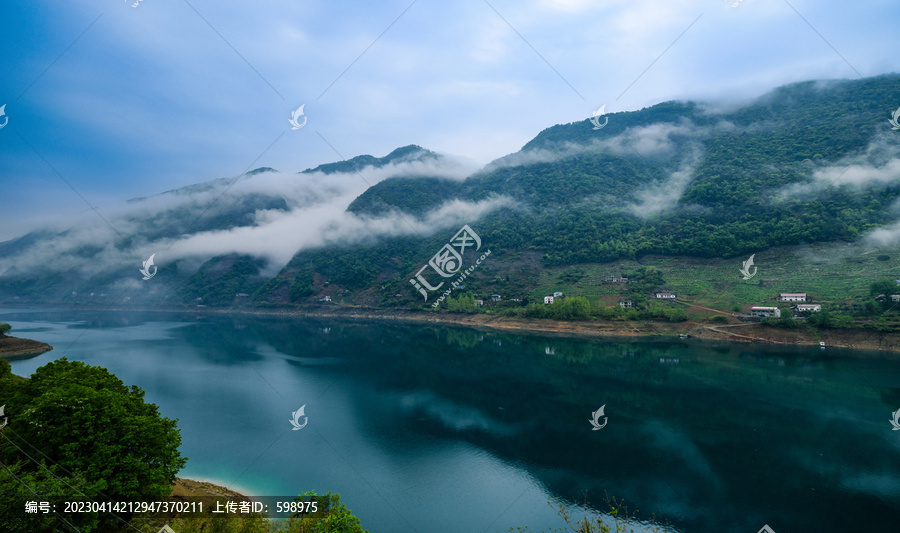 湖北宜昌长阳清江山水自然风光