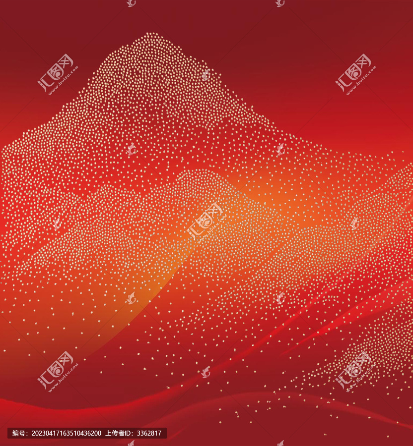 中国风抽象金山背景素材