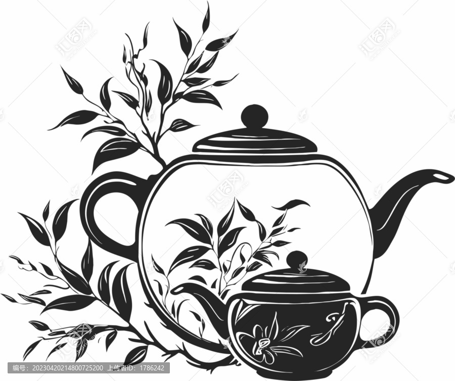 茶壶插画