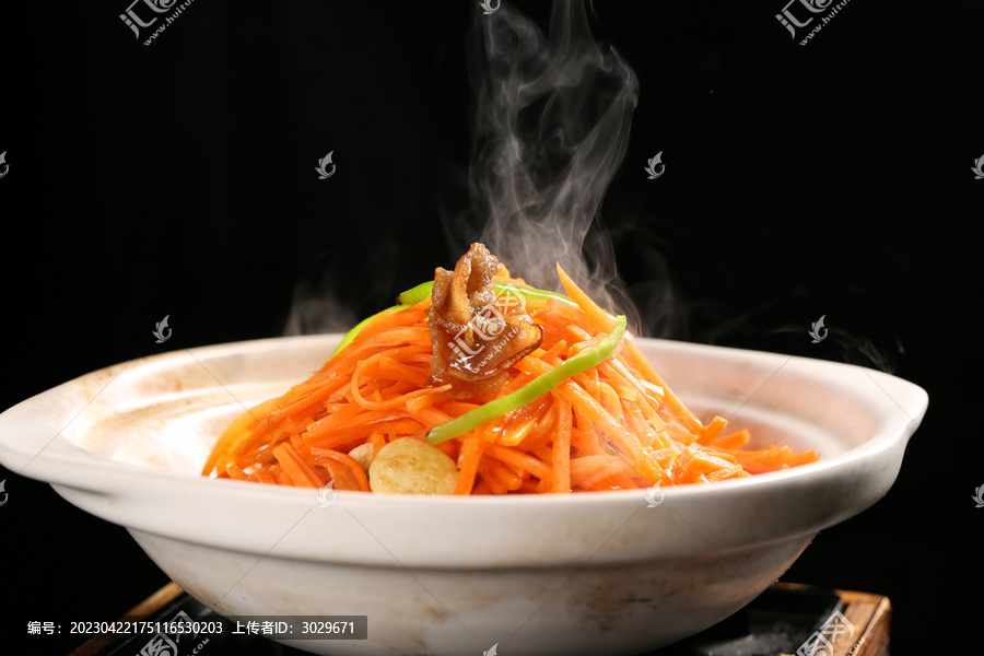 砂锅红萝卜丝