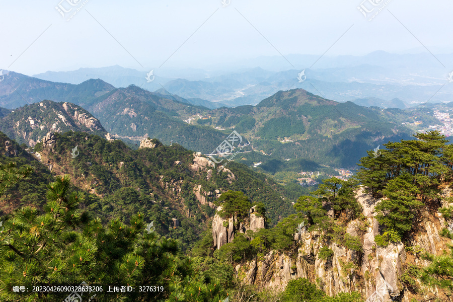 九华山景区山脉风光