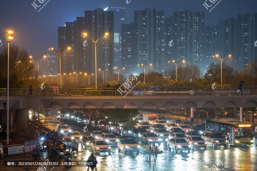 城市公路天桥夜景