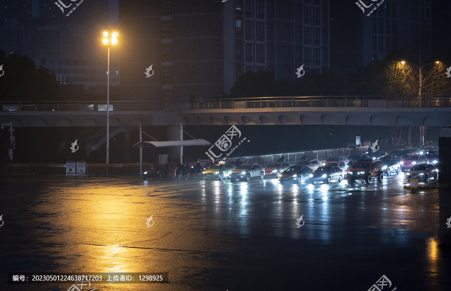 城市公路天桥夜景