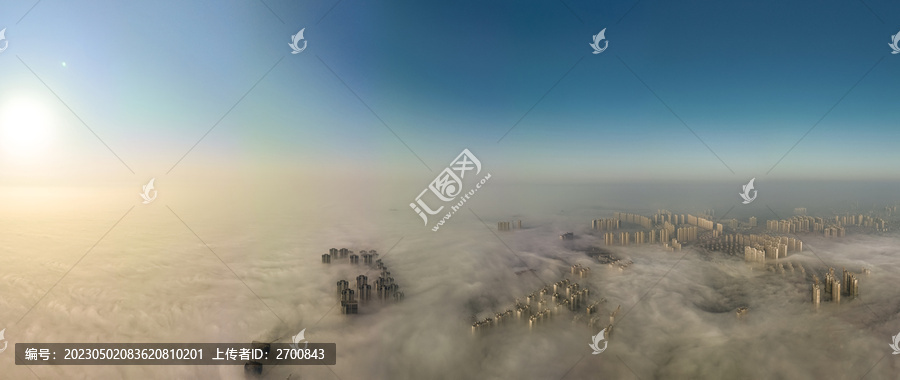 城市早晨的雾