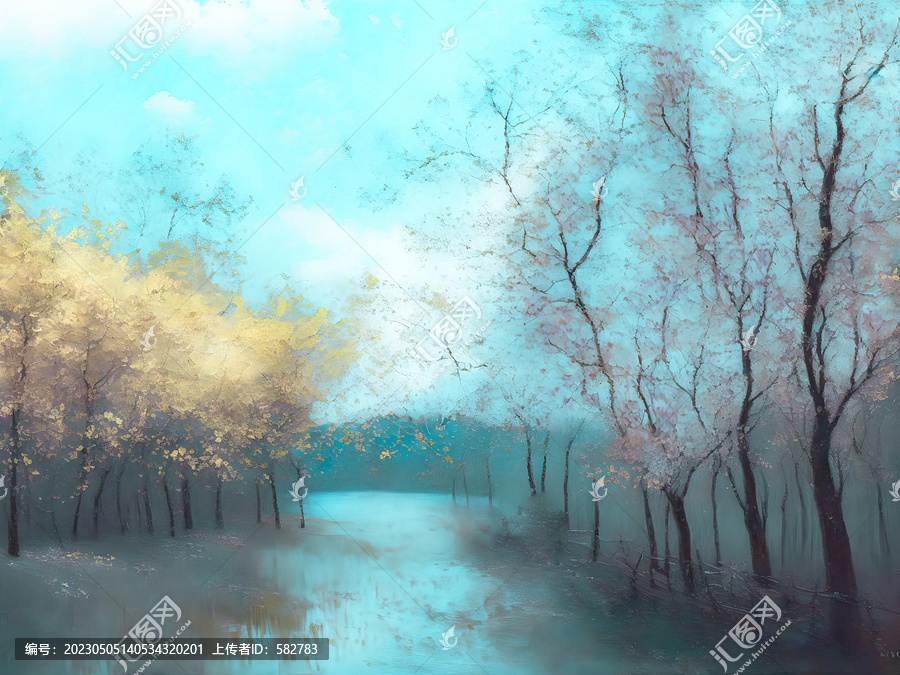 欧式风景油画