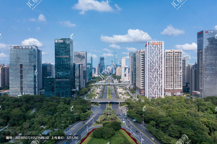 深圳福田CBD与深南大道