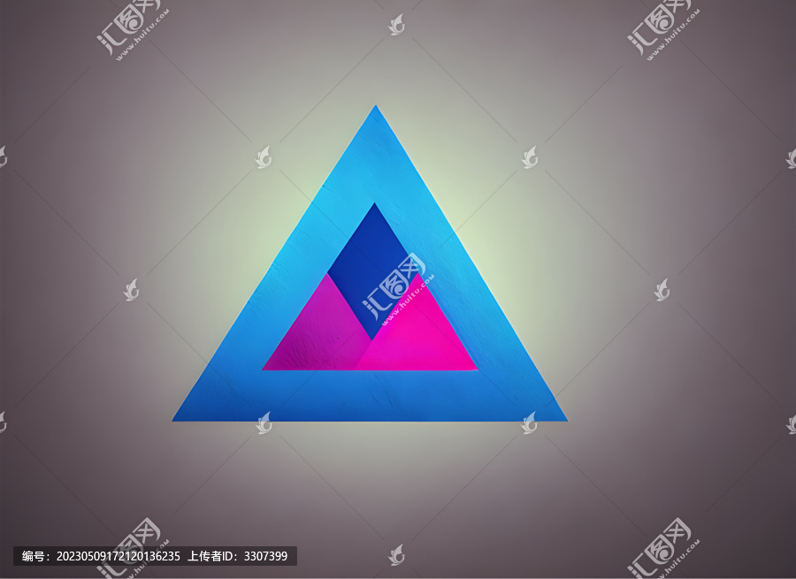 蓝色三角形