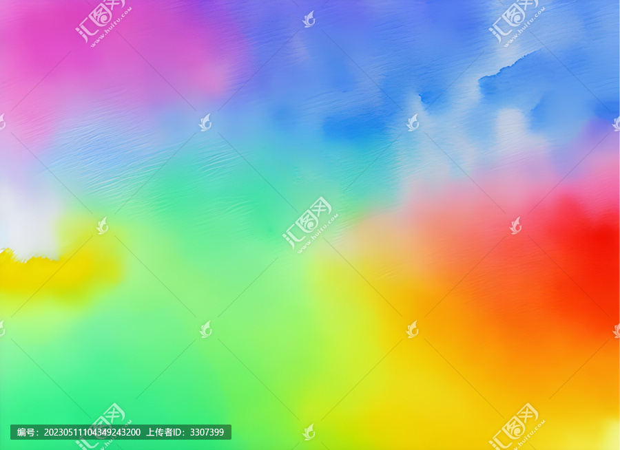 水彩晕染地毯纹理