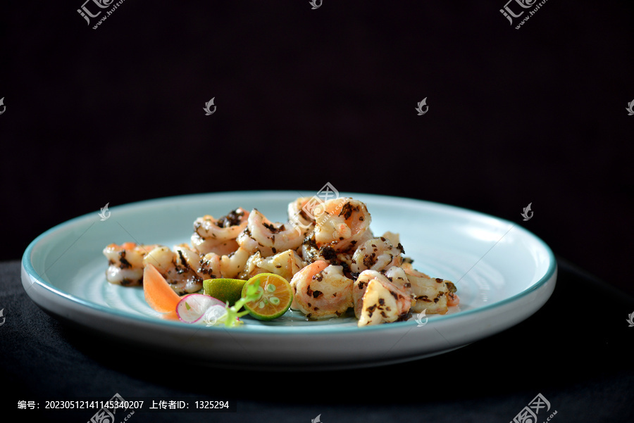 盐菜焗大虾