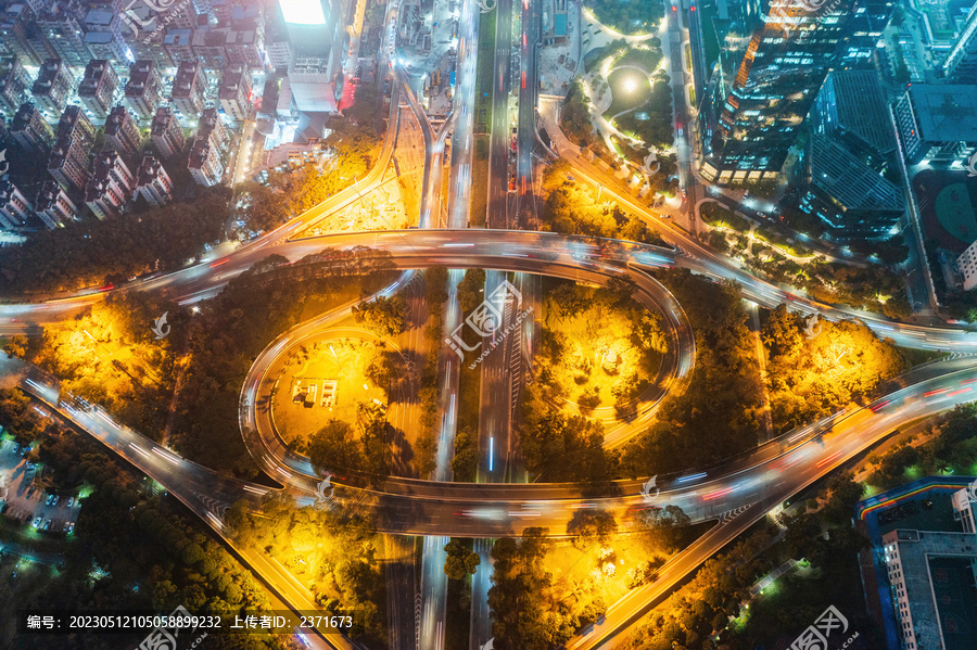 深圳市深南大道立交桥夜景