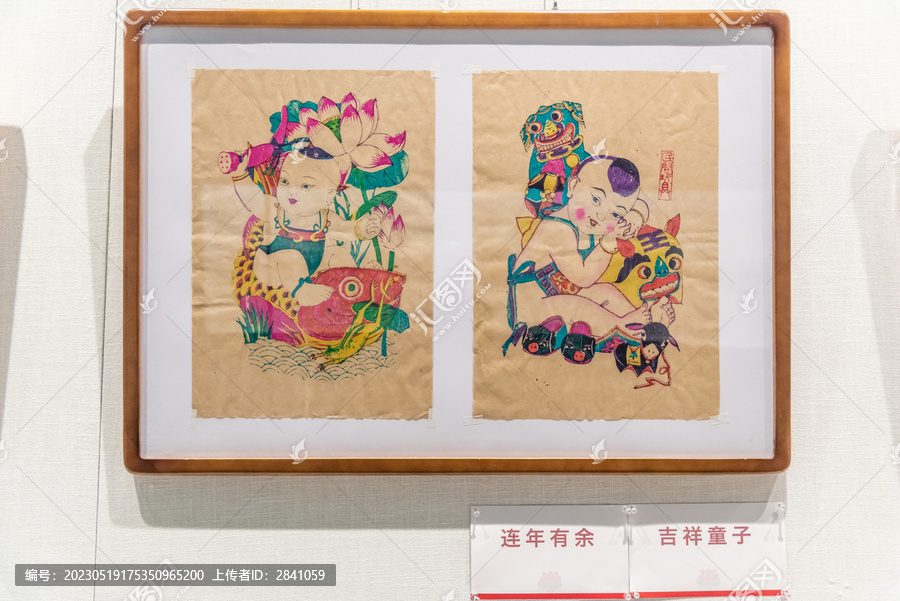 中国传统年画吉祥童子