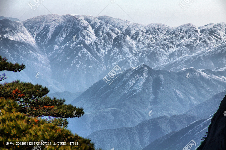 黄山远眺