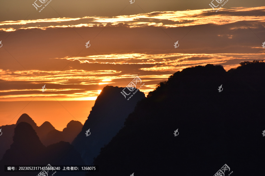 桂林阳朔兴坪老寨山大面山