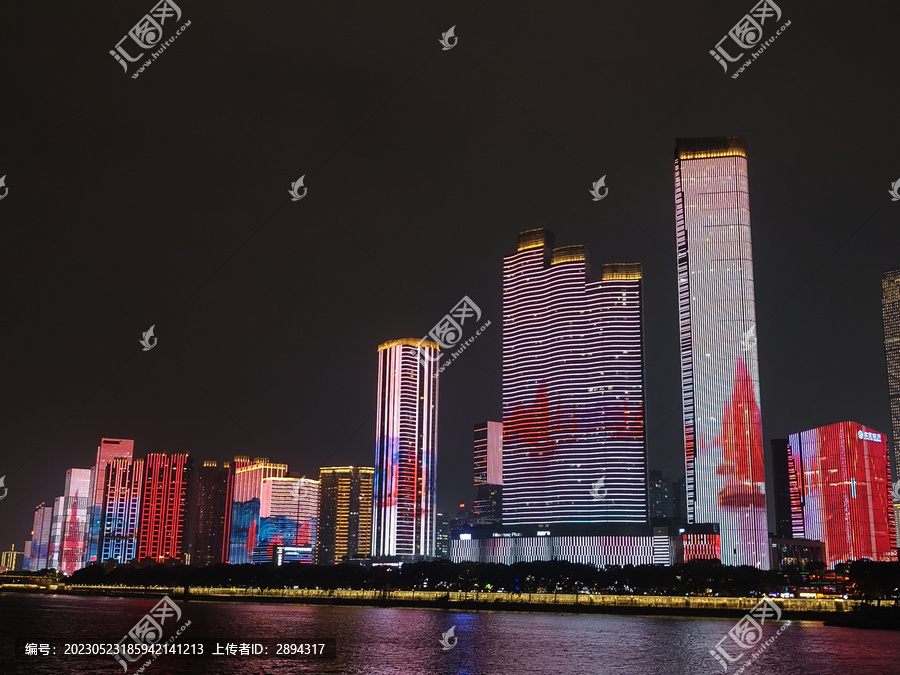 橘子洲夜游夜景