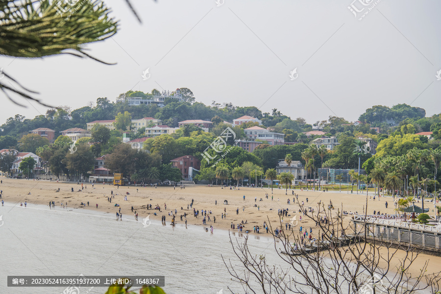 鼓浪屿海岸山下多层住宅建筑