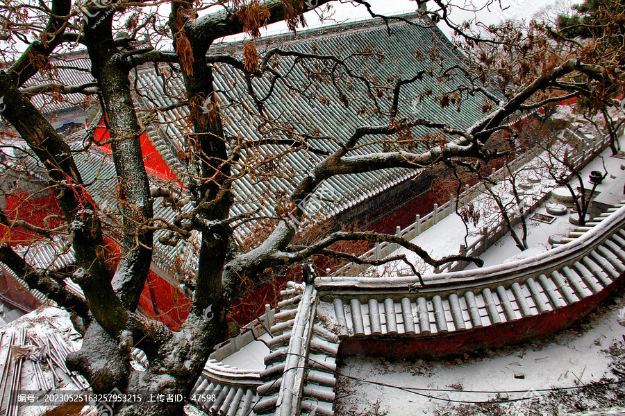 泰山极顶雪景