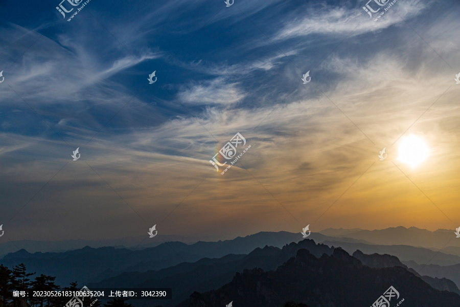 洛阳栾川老君山夕阳