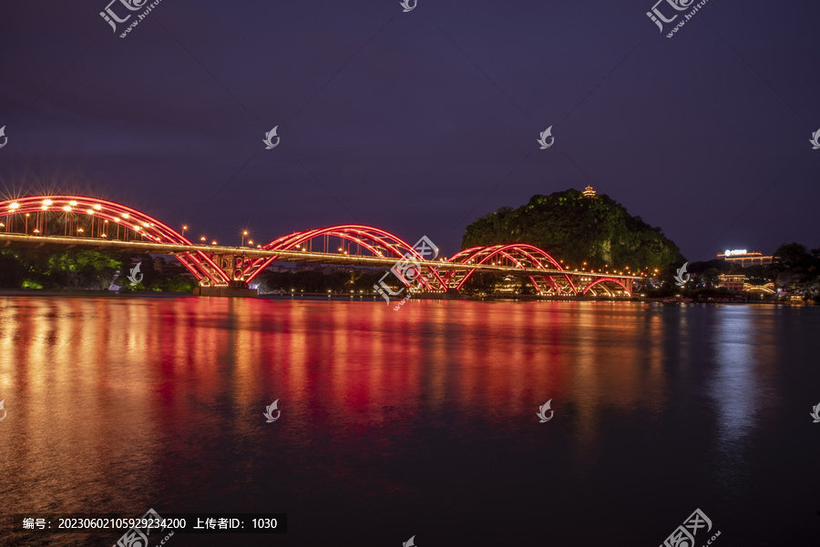 城市桥梁夜景