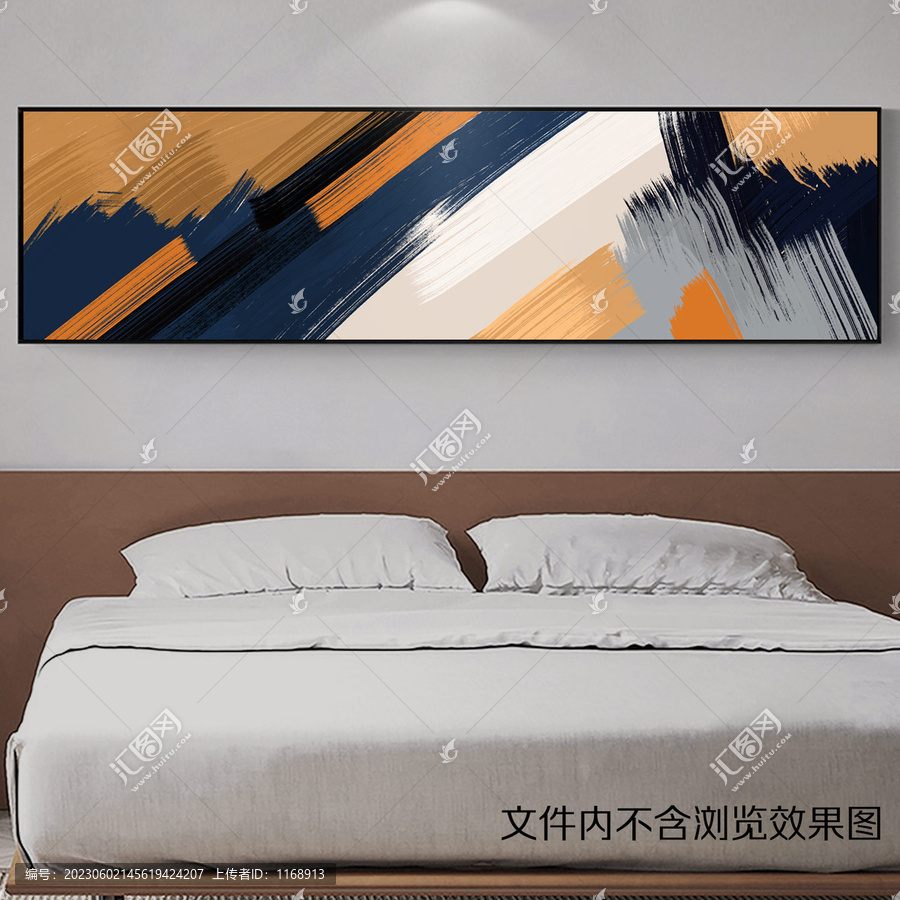 北欧现代抽象装饰画床头画