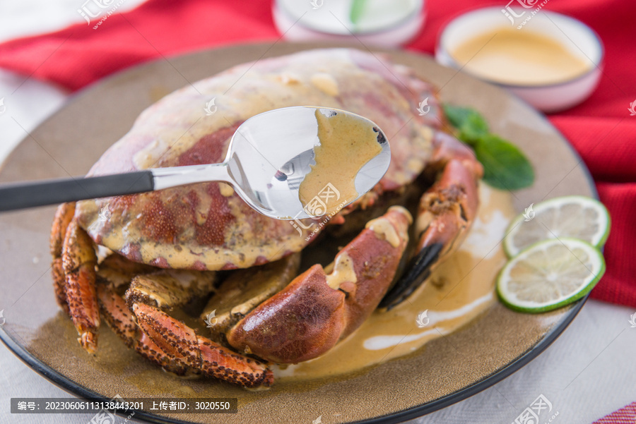 马六甲咖喱面包蟹