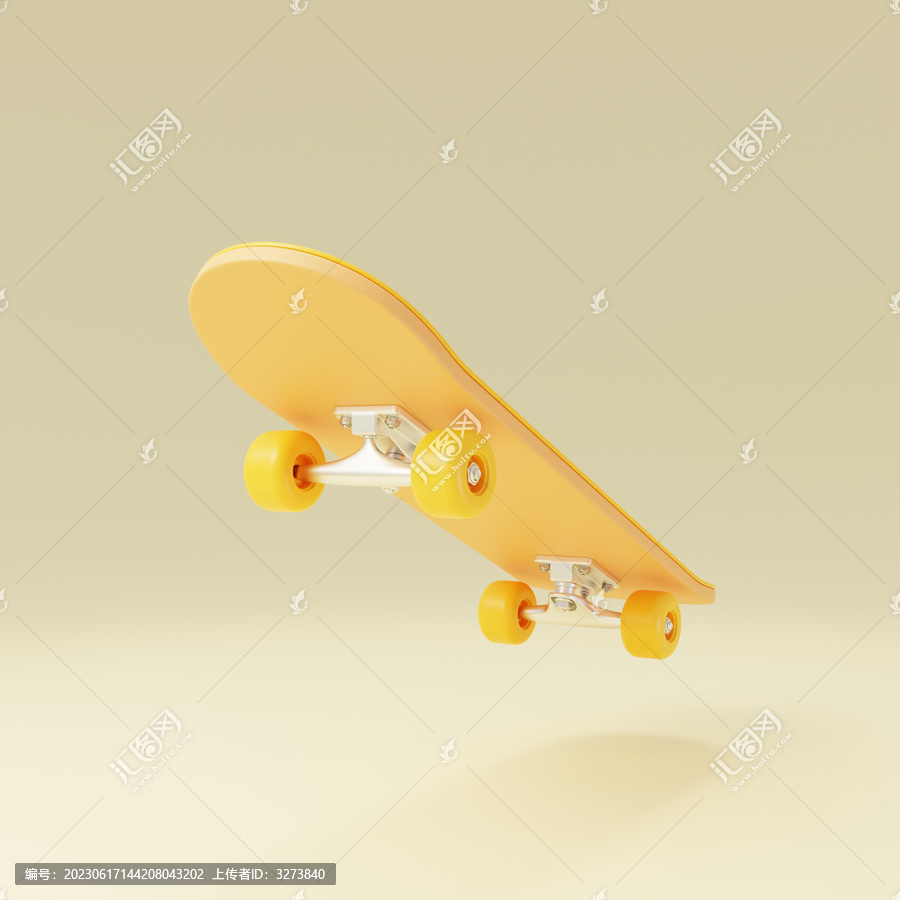 潮流个性时尚滑板车滑行板3D