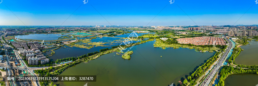 徐州九里湖国家湿地公园全景