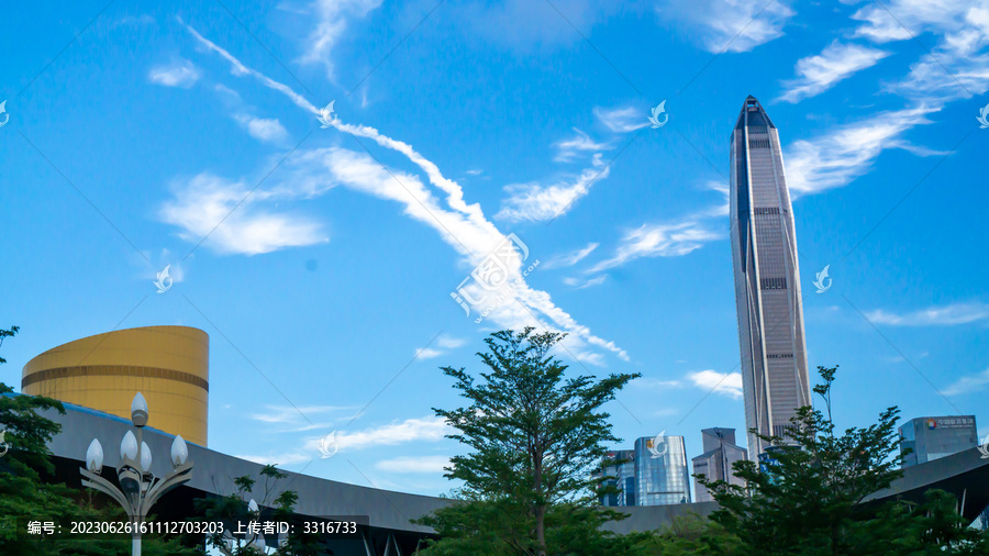 深圳市民中心建筑风景