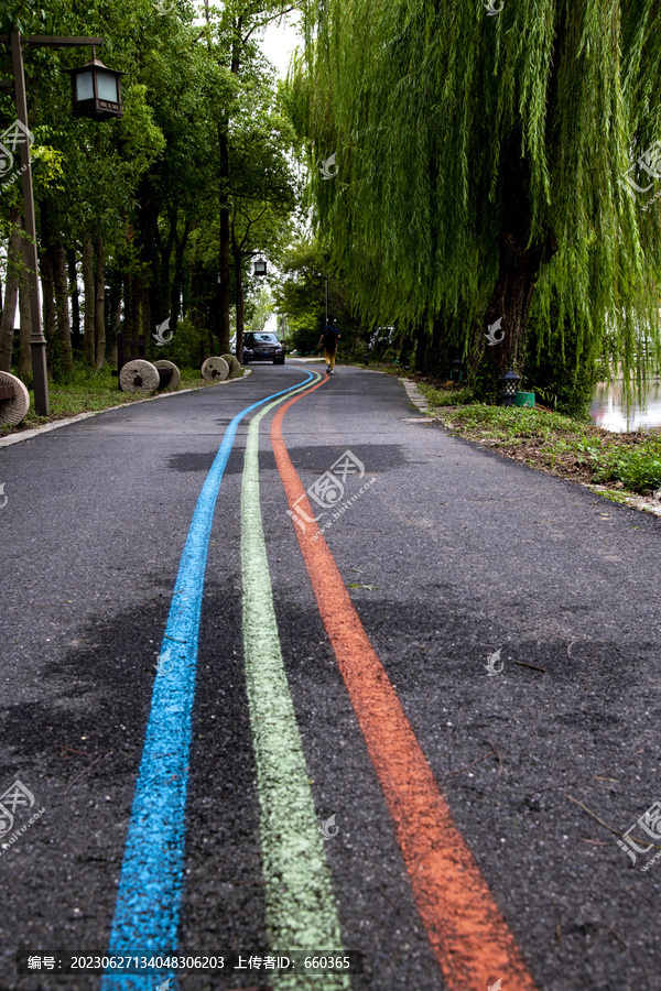 彩色道路