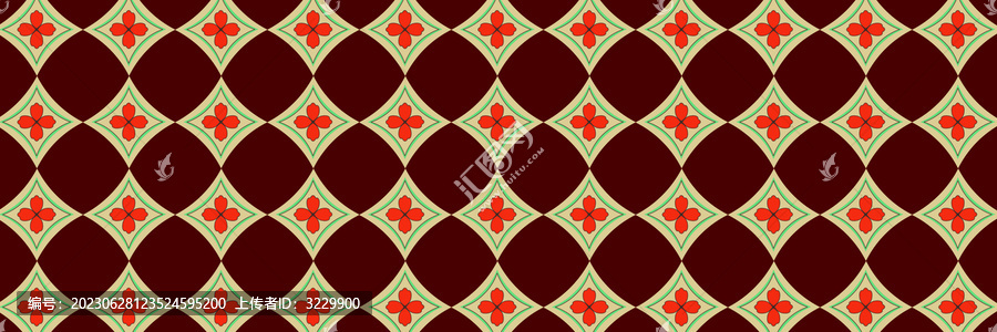 红色老上海复古喷绘地毯
